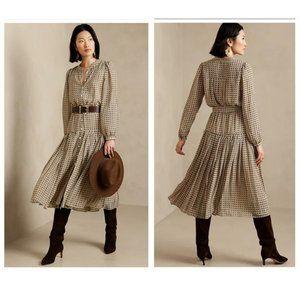 Banana Republic Pleated Midi Dress